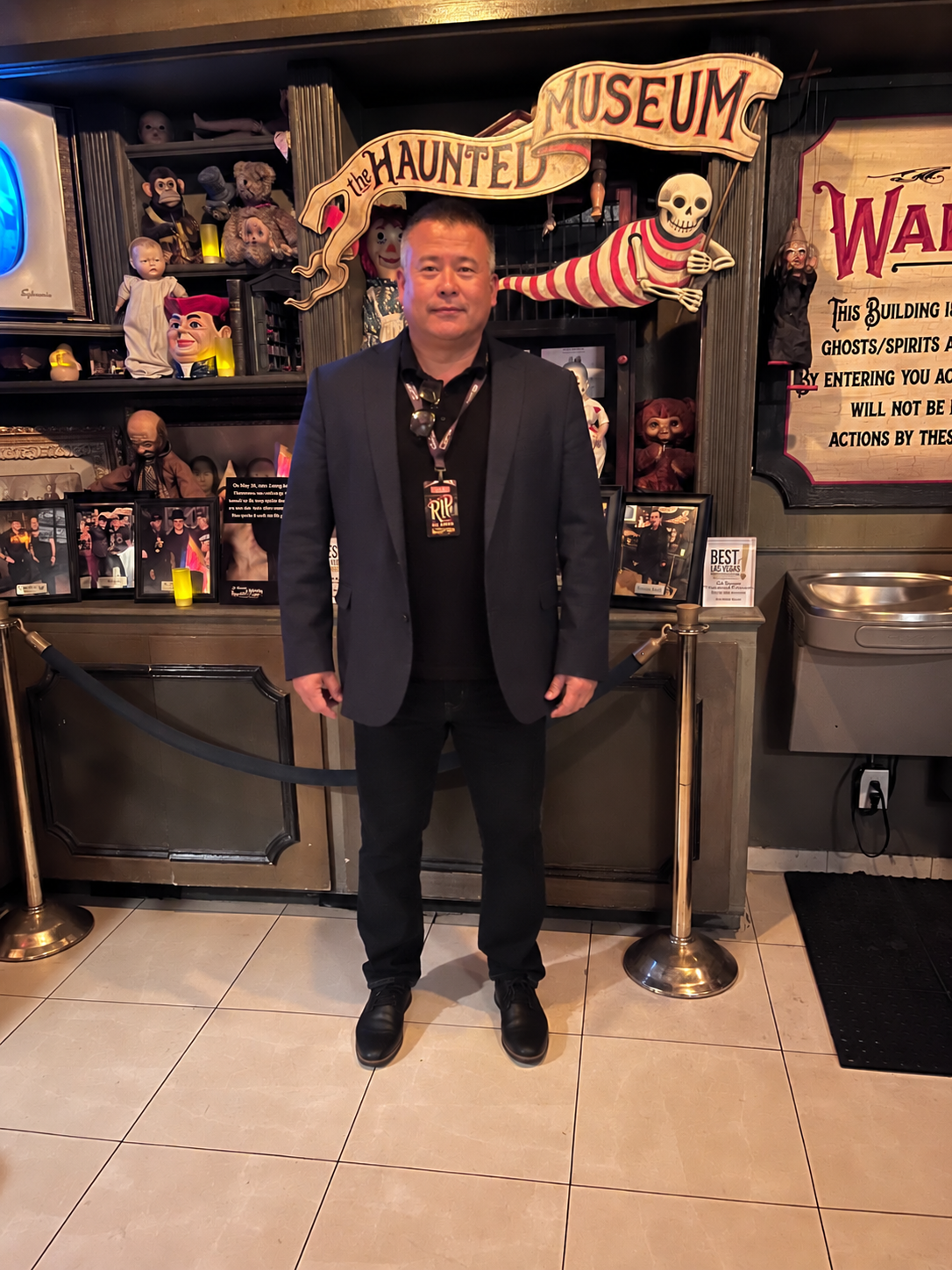 Roy Condrey Founder of DiedinHouse.com Visiting the Zak Bagans Haunted Museum
